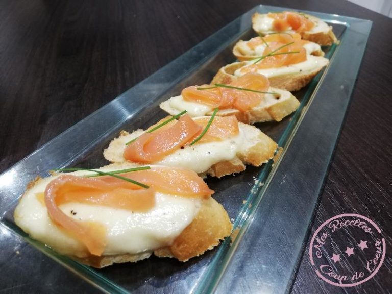 Toasts de saumon fumé