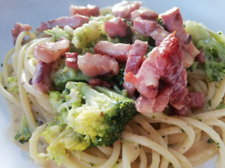 Brocolis façon carbonara