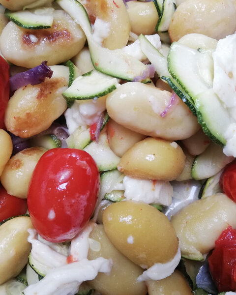 one pan gnocchi tomate courgette