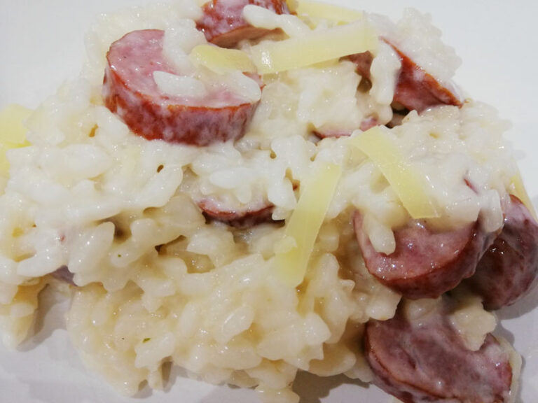 Risotto comté & saucisse à l&rsquo;ancienne